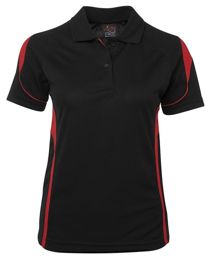 Pdm Ladies Bell Polo Black/Red