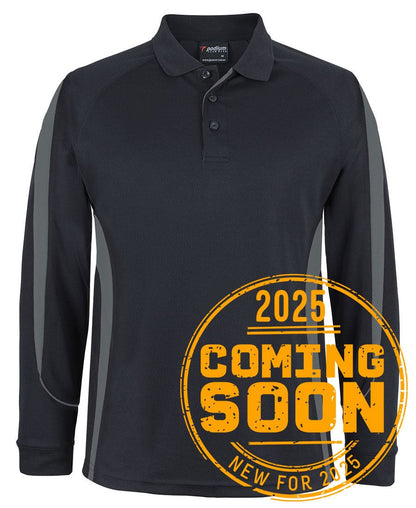 Pdm L/S Bell Polo Black/Aqua