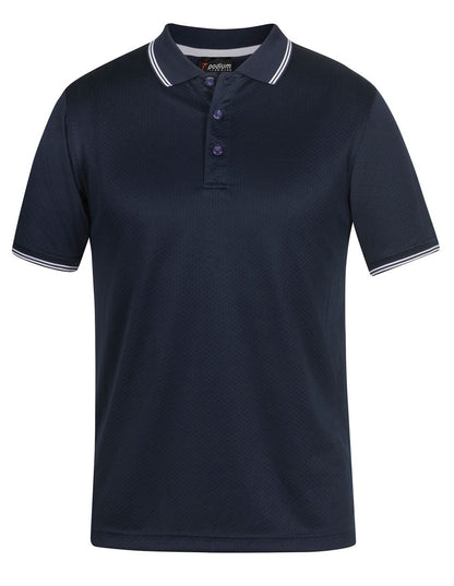 Pdm Jacquard Contrast Polo Navy/White