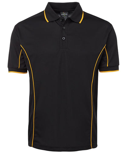 Podium S/S Piping Polo Forest/White-2Xs