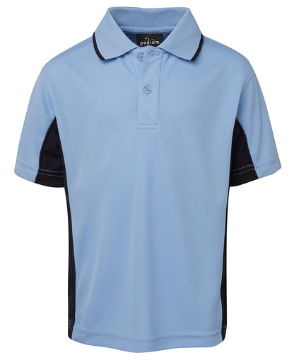 Podium Kids C/Trast Polo Forest/Gold-04