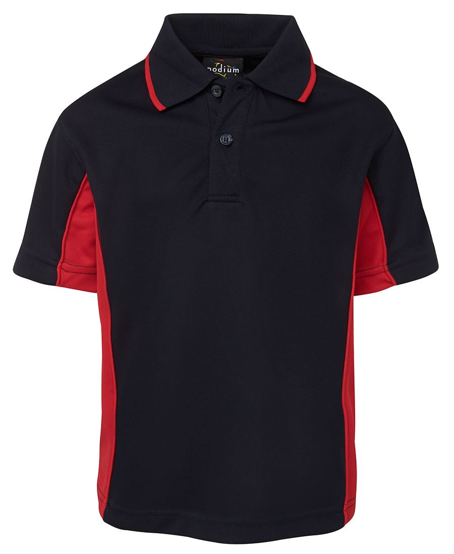 Podium Kids C/Trast Polo Forest/Gold-04