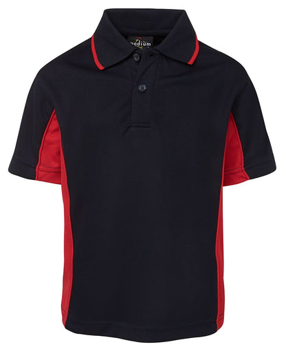 Podium Kids C/Trast Polo Forest/Gold-04