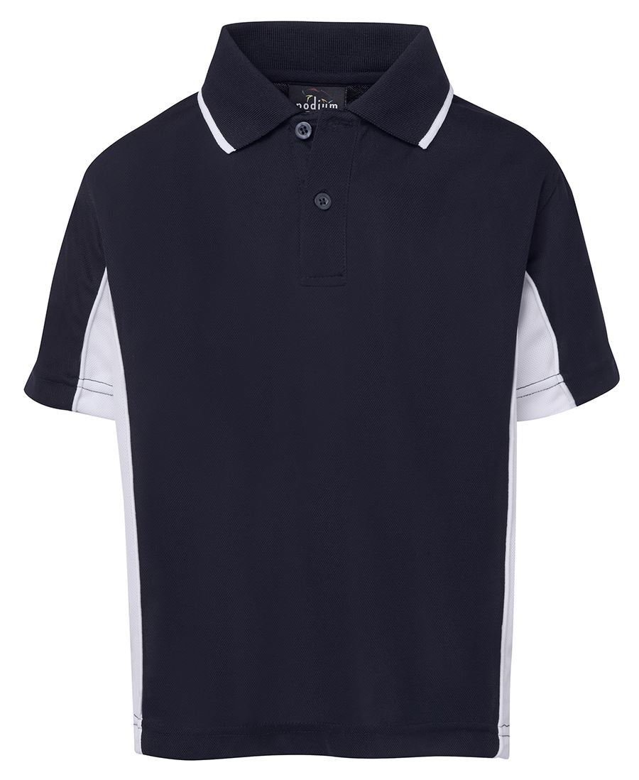 Podium Kids C/Trast Polo Forest/Gold-04