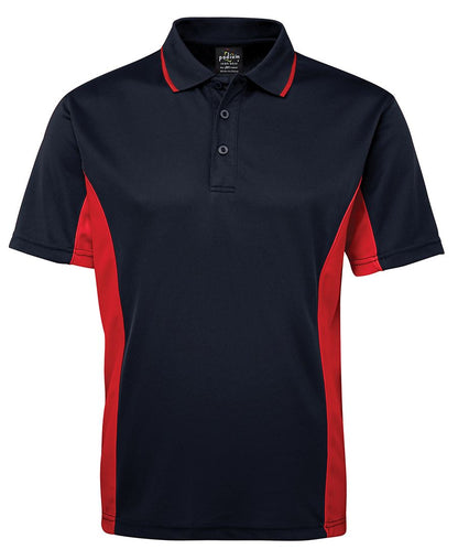 Podium C/Trast Polo Black/Red-S
