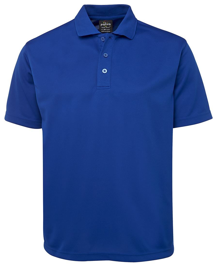 Podium S/S Poly Polo Black -2Xs