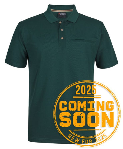 Podium S/S Recycled Polyester Pocket Polo Black