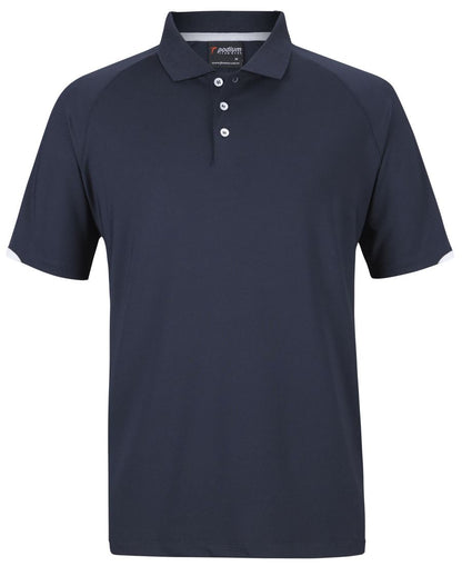 Podium Contrast Stretch Polo Black/Red