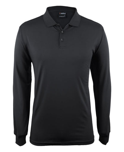 Podium L/S Stretch Polo Black