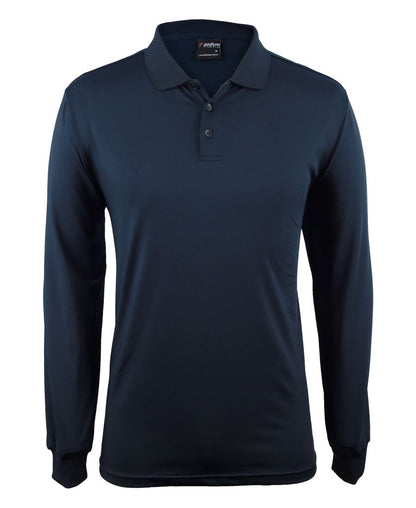 Podium L/S Stretch Polo Black
