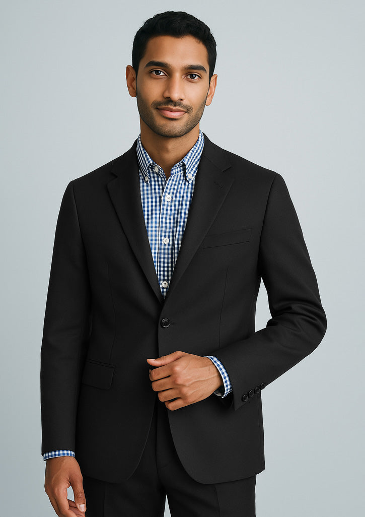 BizCorporate 80111 Mens Cool Stretch 2 Button Classic Jacket
