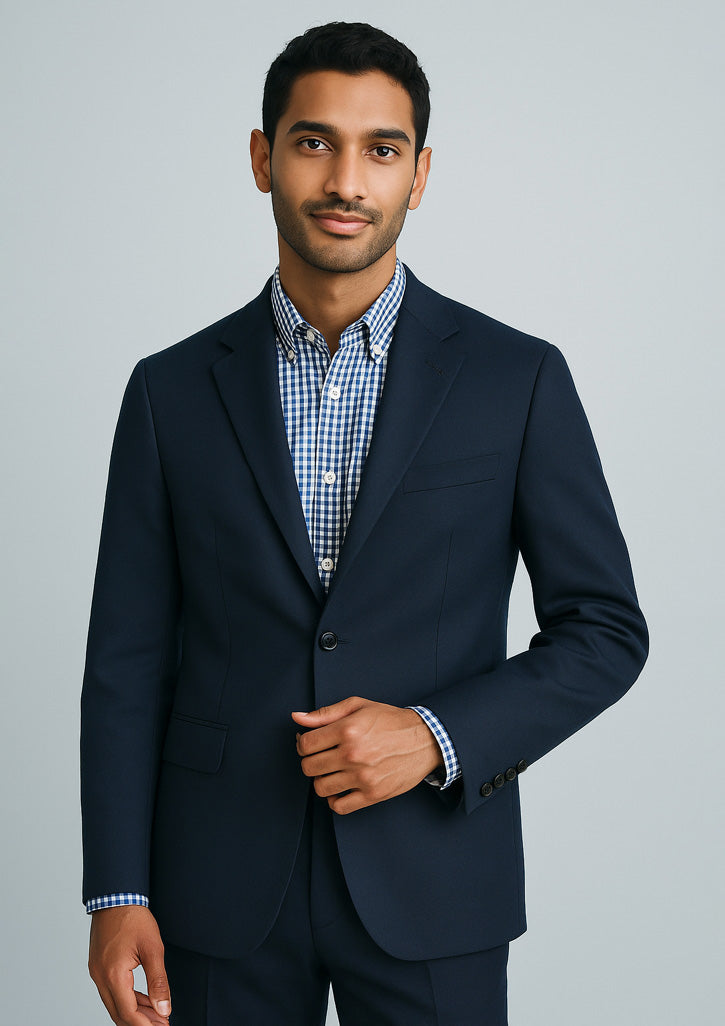 BizCorporate 80111 Mens Cool Stretch 2 Button Classic Jacket