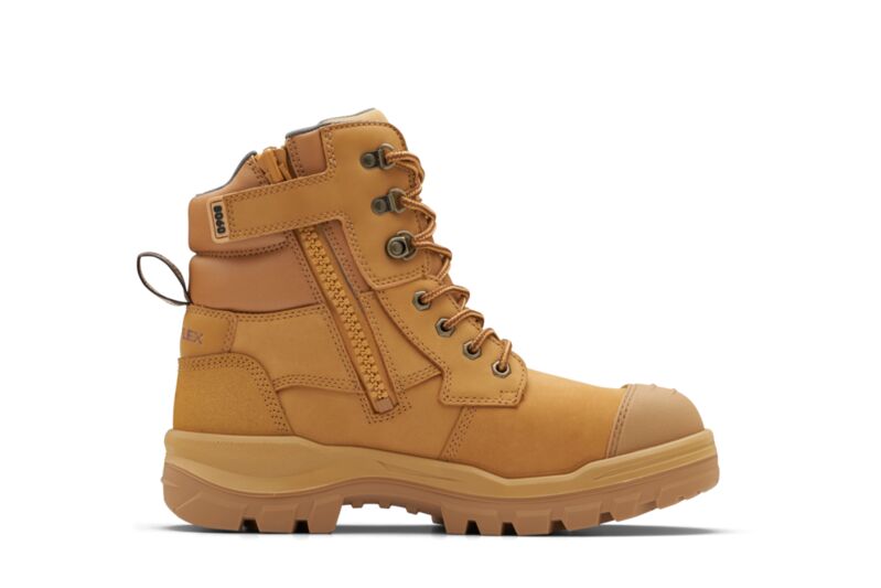 Blundstone 8060 RotoFlex Wheat water-resistant nubuck TPU 150mm zip sided safety boot