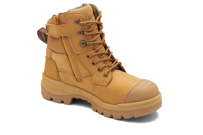 Blundstone 8060 RotoFlex Wheat water-resistant nubuck TPU 150mm zip sided safety boot
