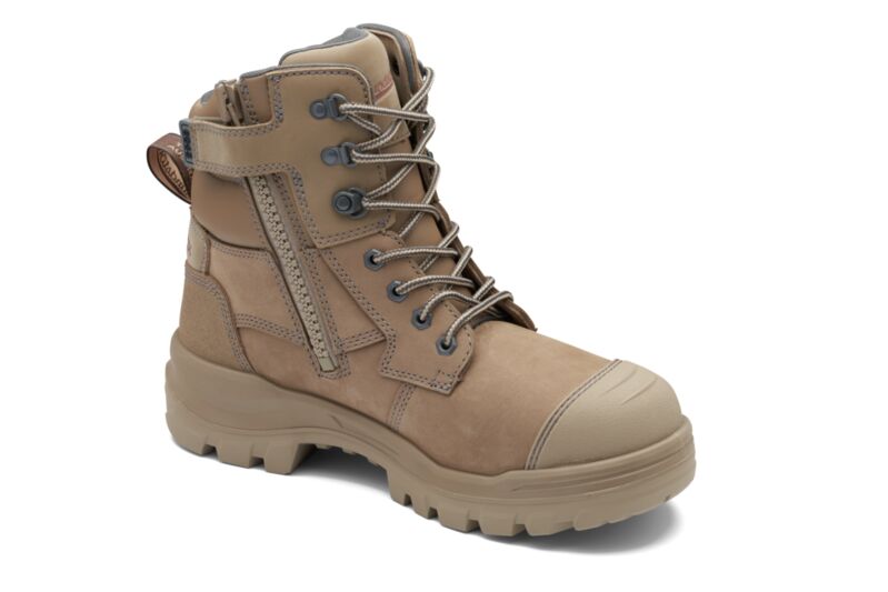 Blundstone 8063 RotoFlex Stone water-resistant nubuck TPU 150mm zip sided safety boot