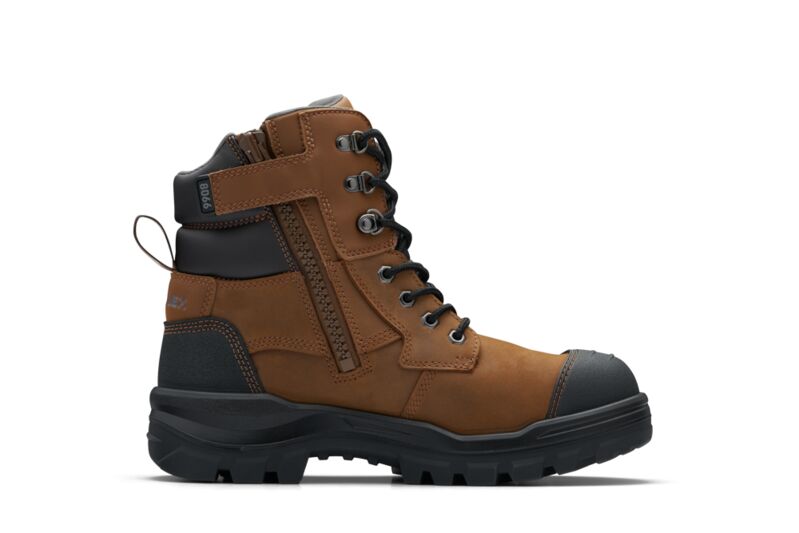Blundstone 8066 RotoFlex Saddle water-resistant leather TPU 150mm zip sided safety boot