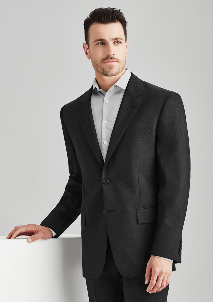 BizCorporate 84011 Mens Comfort Wool Stretch 2 Button Classic Jacket