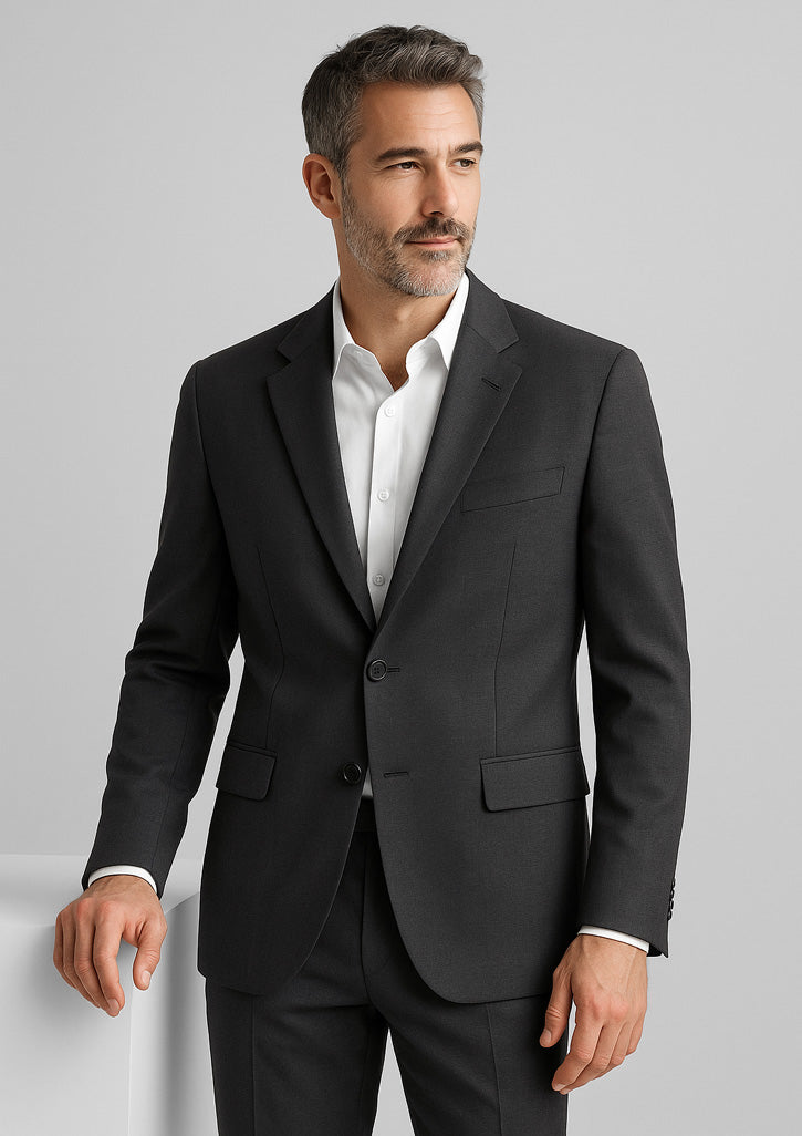 BizCorporate 84011 Mens Comfort Wool Stretch 2 Button Classic Jacket