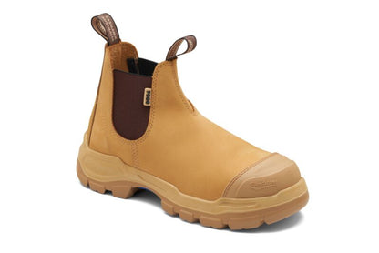 Blundstone 9000 RotoFlex Wheat water-resistant nubuck PU/R elastic side safety boot