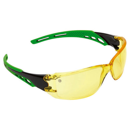 Pro Choice Safety Gear Cirrus Green Arm Safety Glasses