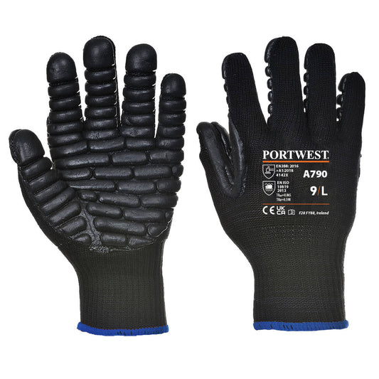 Portwest Anti Vibration Glove in Black