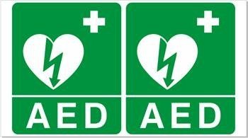 Max Global Products AED-3D AED Location Sign Plastic 3D Off-the-Wall 225mm x 300mm