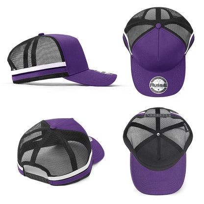 Kids A-Frame Striped Trucker Cap
