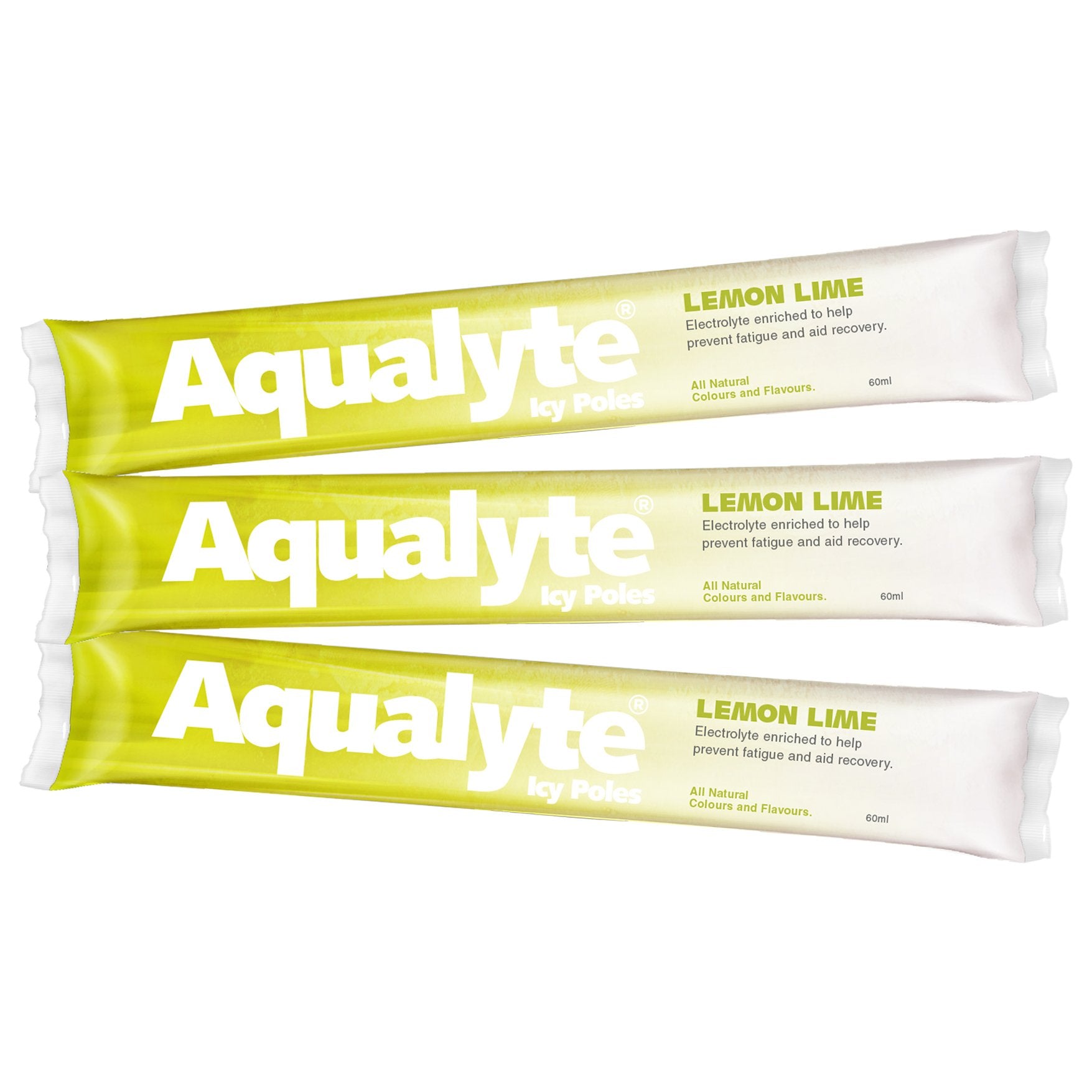 Maxisafe AI-L80M50C Aqualyte Electrolyte Icy Pole - Lemon Lime Flavour, Box of 50