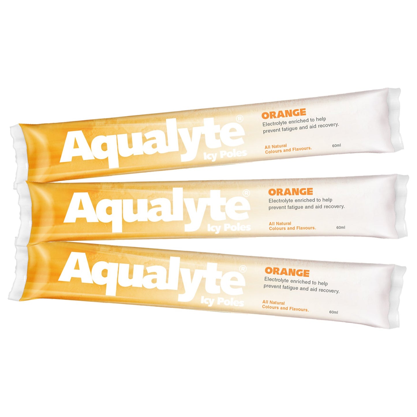 Maxisafe AI-O80M50C Aqualyte Electrolyte Icy Pole - Orange Flavour, Box of 50