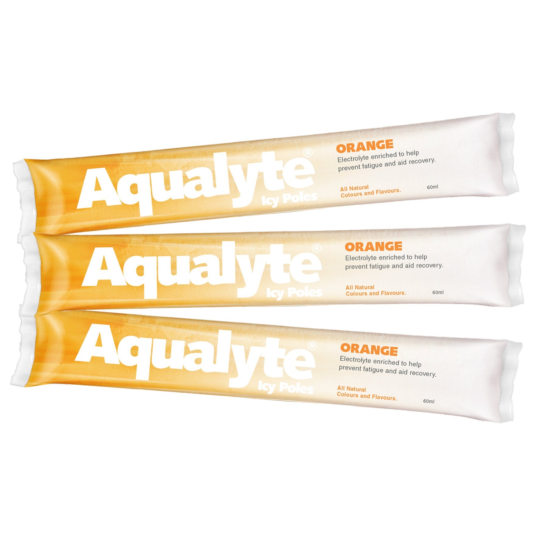 Maxisafe AI-O80M50C Aqualyte Electrolyte Icy Pole - Orange Flavour, Box of 50