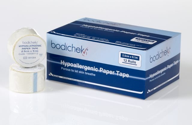 SENTRY MEDICAL AP325 Hypoallergenic Paper Tape 2.5cm x 9.1m Wrapped Roll