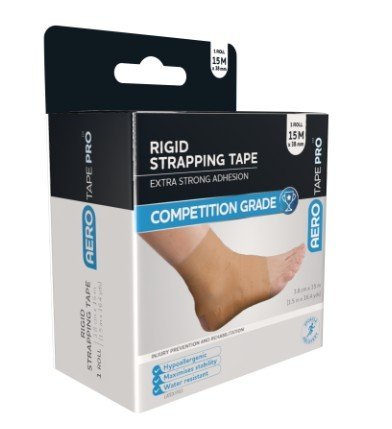 AERO HEALTHCARE ATRP38R AeroTape Rigid Pro Strapping Tape 3.8cm x 15m