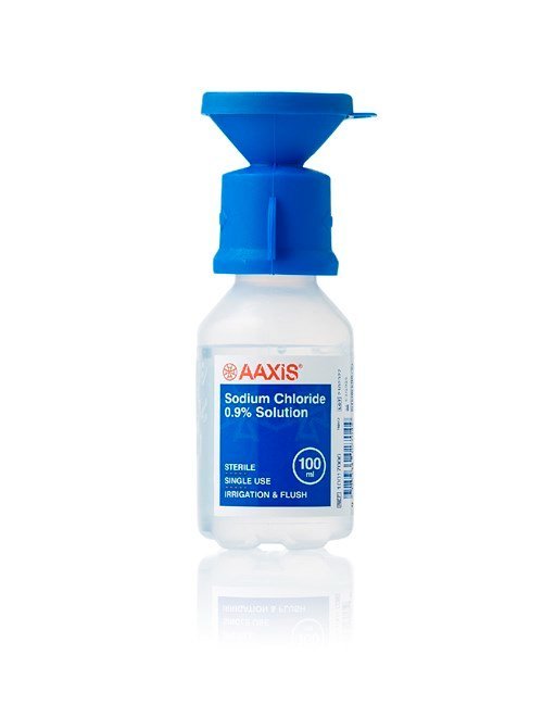 SENTRY MEDICAL AX10117002 Aaxis Eye Wash Sodium Chloride 0.9% with Eye Cup 100mL