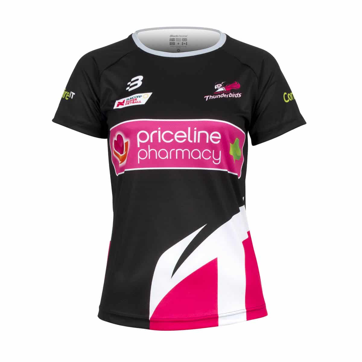 Custom sublimated t-shirt, front view