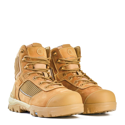 AVENGER-WHEAT ZIP SIDED SAFETY BOOT