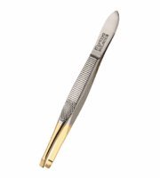 Max Global Products B4166 Forceps Gold Tip Flat 8.5cm