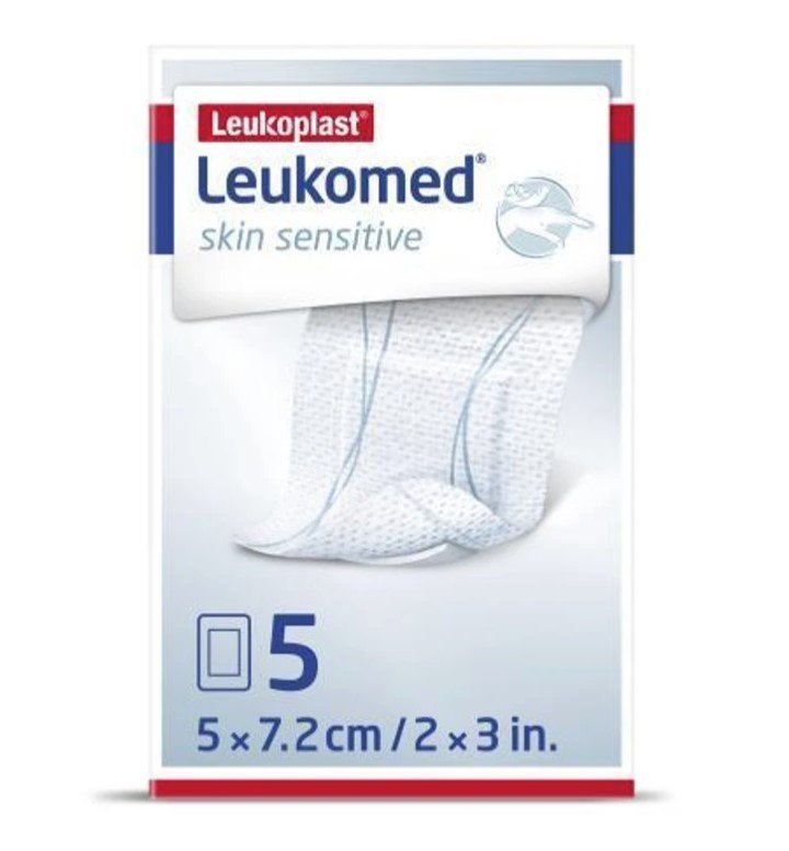 BSN MEDICAL B71239-04 Leukomed Skin Sensitive Sterile Dressing 5cm x 7.2cm Pack of 5