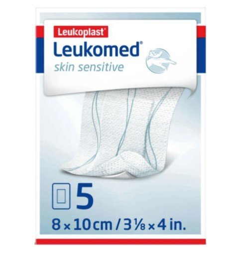 BSN MEDICAL B71239-05 Leukomed Skin Sensitive Sterile Dressing 8cm x 10cm Pack of 5