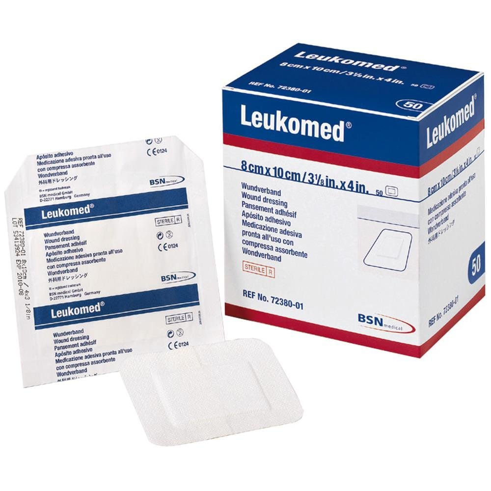 BSN MEDICAL B72380-02 Leukomed Island Dressing 8cm x 15cm Box of 50