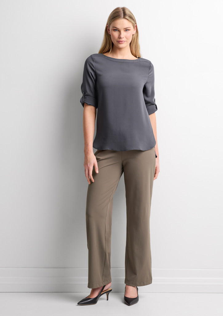 BizCollection BB2606L Womens Soft Stretch Pant - Taupe