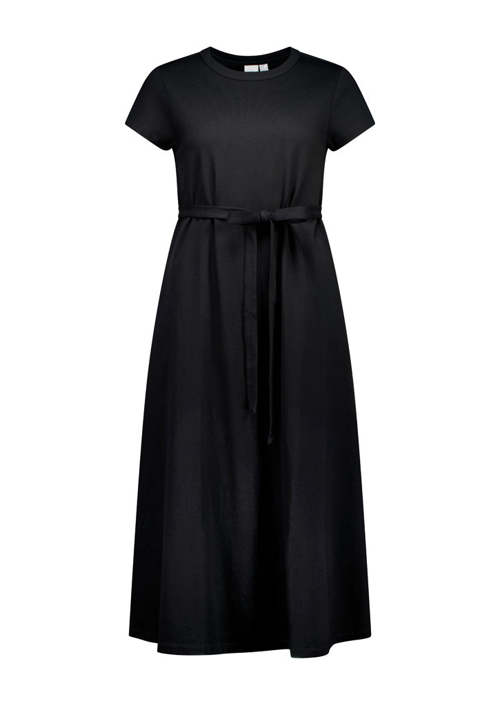 BizCollection BBS2605L Womens Grace T-Shirt Midi Dress - Black