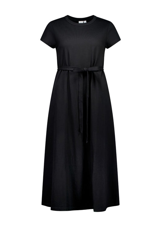 BizCollection BBS2605L Womens Grace T-Shirt Midi Dress - Black