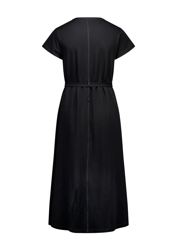 BizCollection BBS2605L Womens Grace T-Shirt Midi Dress - Black