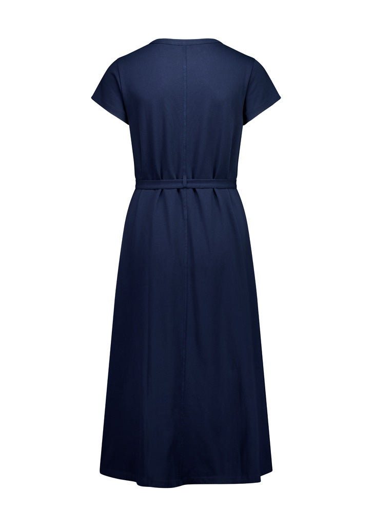 BizCollection BBS2605L Womens Grace T-Shirt Midi Dress - Navy