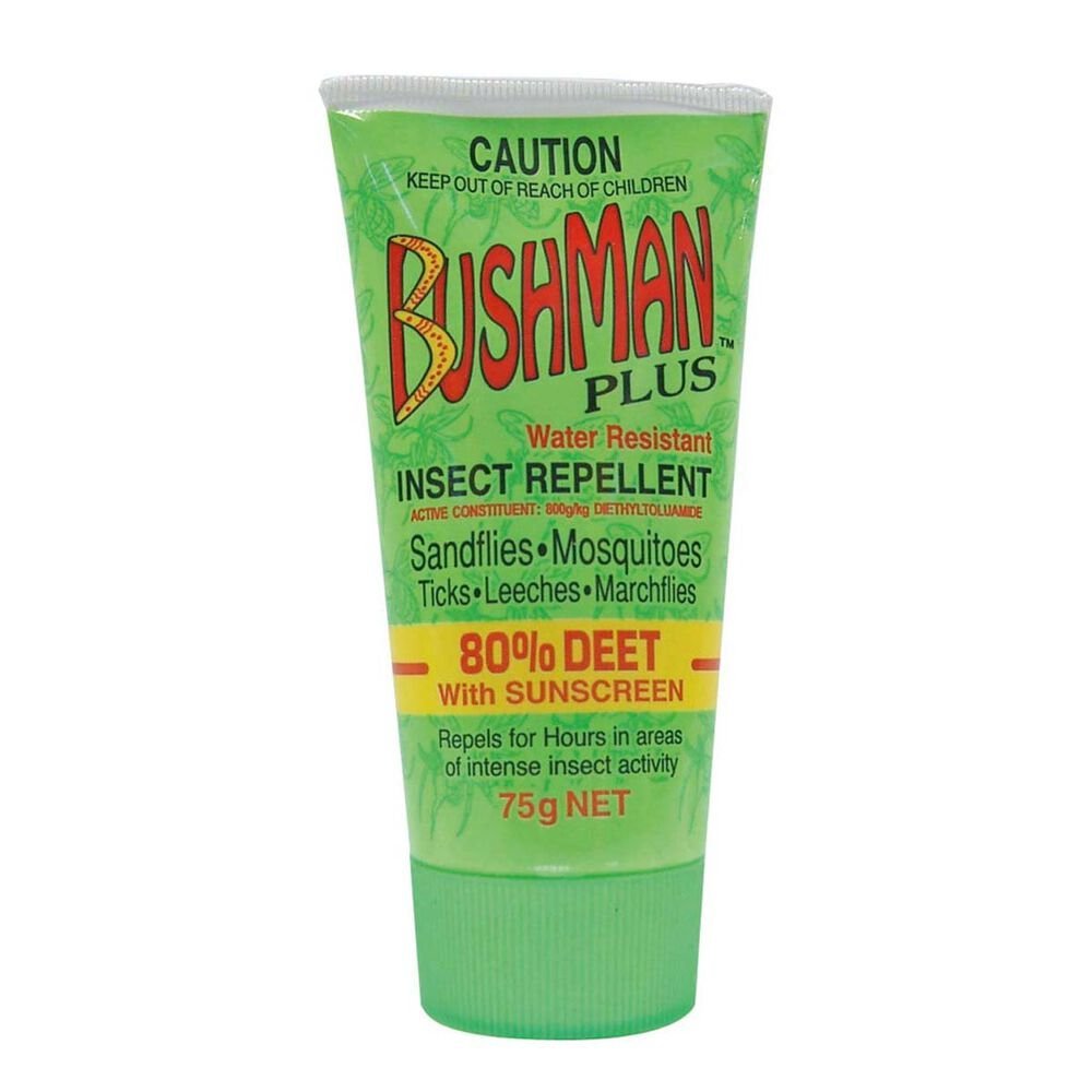 JUNO LABORATORIES 264946 Bushman 80% DEET Plus Sunscreen Cream SPF15+ 75g
