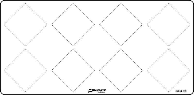 Max Global Products S7044 Hazchem Diamonds (List Details Here) Sign