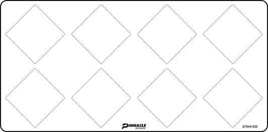 Max Global Products S7044 Hazchem Diamonds (List Details Here) Sign