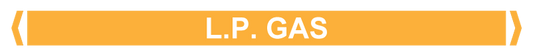 Max Global Products PM033 Pipe Markers, , Pack/10 - L.P. Gas (Sand/Yellow-Ochre)