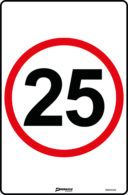 Max Global Products S8829 25km/h Roundel Sign