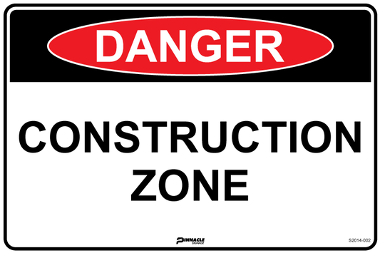 Max Global Products S2014 Danger Construction Zone Sign